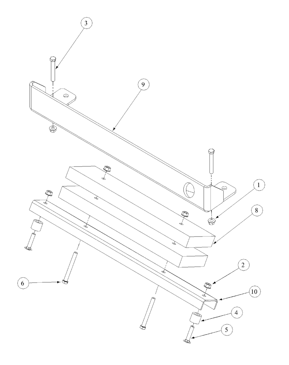 Rear Bumper Diagram and Parts List for M60-KW 53AB5D8X750-25-HP Cub Cadet Lawn Tractor